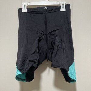 Bellwether Women's Criterium Cycling Short Black Aqua Trim Medium
